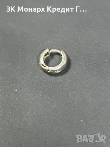 Сребърна обеца