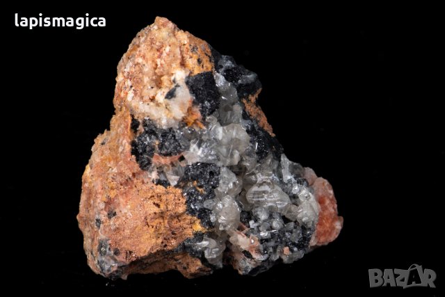 Друза от флуоресцентен церусит и барит 107g, снимка 2 - Други ценни предмети - 38376804