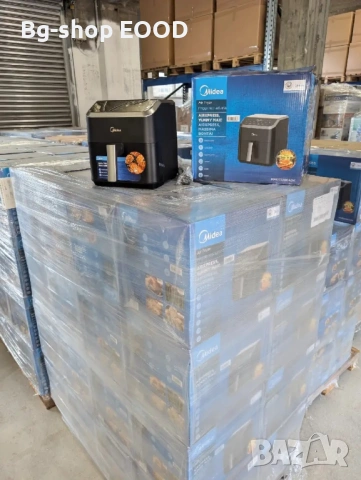 ПРОМО!! Фритюрник Midea Air Fryer 5.2L, 1600W, без мазнина, 7 програми, компактен, снимка 9 - Фритюрници - 53932389