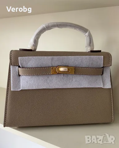 Нова чанта Hermes Kelly mini 19cm, снимка 4 - Чанти - 55779795
