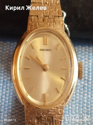 Марков дамски часовник SEIKO елегантен фин стилен 48984, снимка 3 - Дамски - 54119103