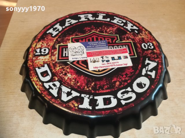 harley davidson-35x4см капачка за стена 1411201617, снимка 6 - Колекции - 30786625