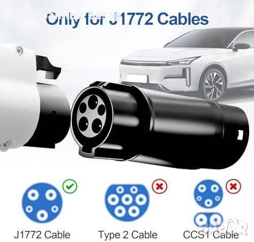 Нов Преобразувател Convitex EV Тип 1-2 8KW Универсален Съвместим Tesla, BMW, снимка 6 - Аксесоари и консумативи - 44150233