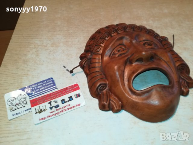 маска от гърция 25Х22Х7СМ 2612211404, снимка 5 - Антикварни и старинни предмети - 35244001