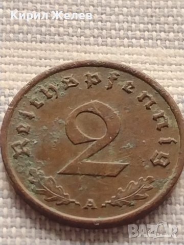 Монета 2 райхсмарки 1939г. Германия Трети Райх с СХВАСТИКА за КОЛЕКЦИЯ 29568, снимка 4 - Нумизматика и бонистика - 42823203
