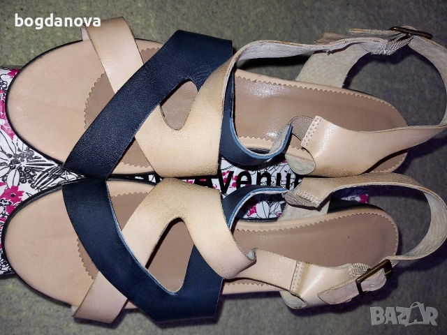 Чисто нови необувани сандали на ток от естествена кожа, снимка 3 - Сандали - 53992442