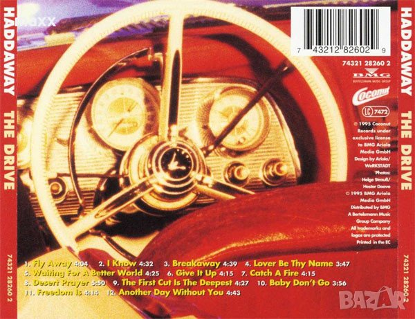   CD диск Haddaway ‎– The Drive без кутия, снимка 2 - CD дискове - 30453107