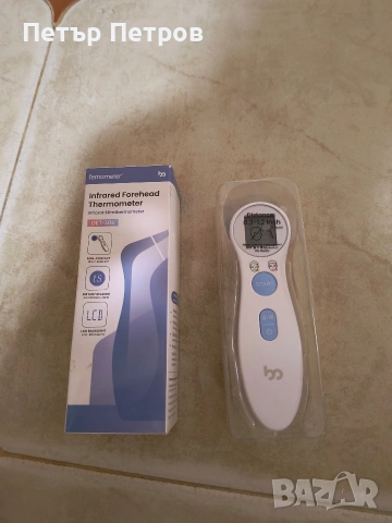 Термометър за чело за възрастни и деца, безконтактен сензорен инфрачервен LCD