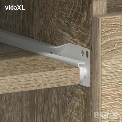 vidaXL Бюро, дъб сонома, 90x45x76 см, инженерно дърво, снимка 10 - Бюра - 56147769