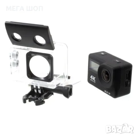 Водоустойчива спортна екшън камера 4K Ultra HD, снимка 8 - Камери - 50224491