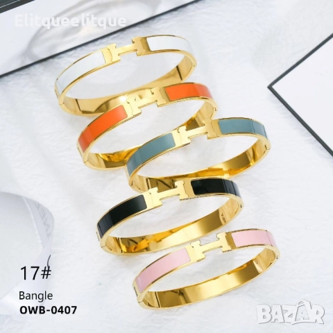 гривни от висококачествена стомана hermes chanel louis vuitton , снимка 4 - Гривни - 52185521