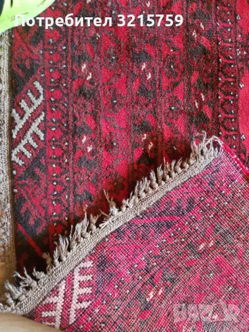 19С Рядък антикварен голям вълнен килим Бухара, 280х200см., снимка 3 - Антикварни и старинни предмети - 47812584
