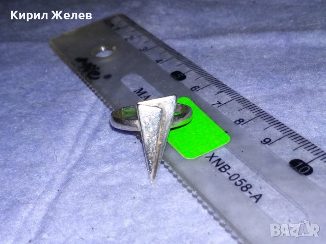 СТИЛЕН ДИЗАЙНЕРСКИ МОДЕН СРЕБЪРЕН АРТ ПРЪСТЕН ВИСОКА ПРОБА СРЕБРО с ЩЕМПЕЛ на АВТОРА 36621, снимка 13 - Пръстени - 39976305