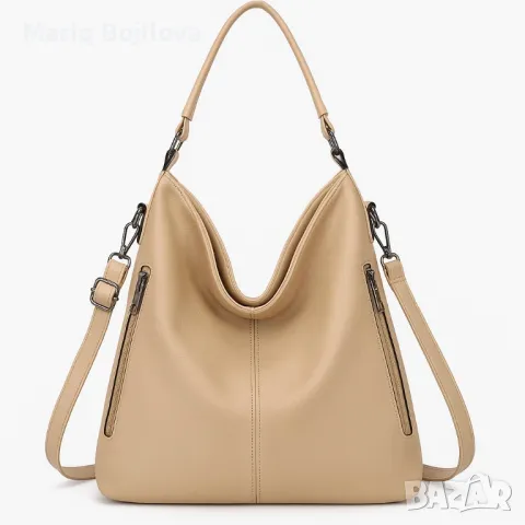 Стилна и практична дамска чанта тип торба, снимка 9 - Чанти - 50160564