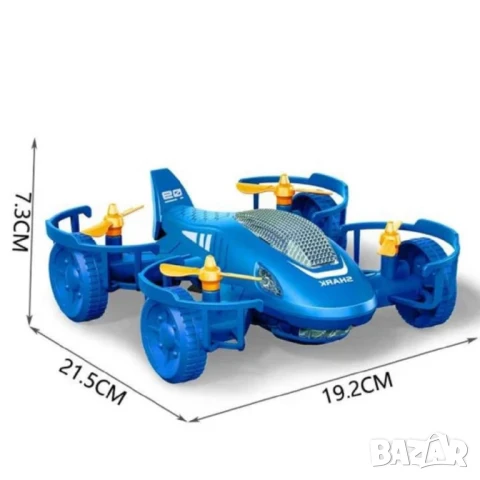 2 в 1 Кола-самолет акула – Забавление със звук и светлини, снимка 3 - Коли, камиони, мотори, писти - 51063484