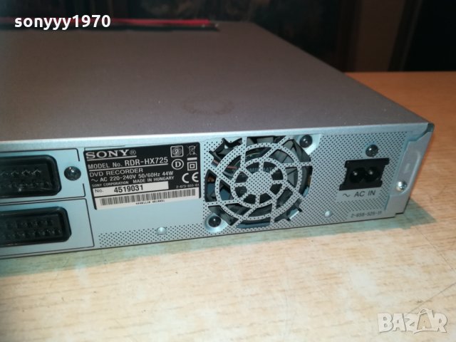SONY RDR-HX725 HDD/DVD 160GB RECORDER 1111201859, снимка 17 - Плейъри, домашно кино, прожектори - 30755134
