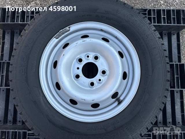 ЧИСТО НОВА Джанта 15цола 5x118+НОВА Гума Continental за Iveco Daily,Ducato,Boxer,Jumper,Movano, снимка 6 - Гуми и джанти - 53882228