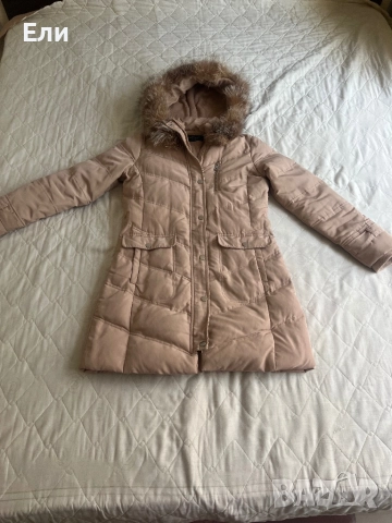 Зимно яке с яка от естествен пух, лисица