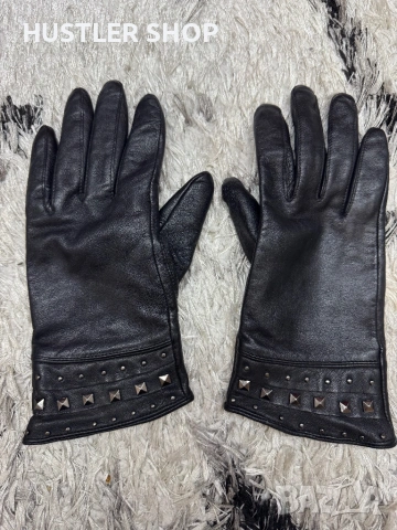 Дамски ръкавици от естествена кожа BORJESSON. Размер 7.5, снимка 4 - Ръкавици - 53138332