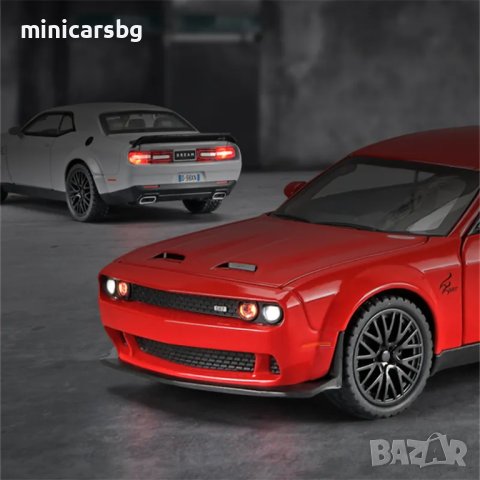 Метални колички: Dodge Challenger Hellcat (Додж Чалънджър), снимка 6 - Колекции - 32248991