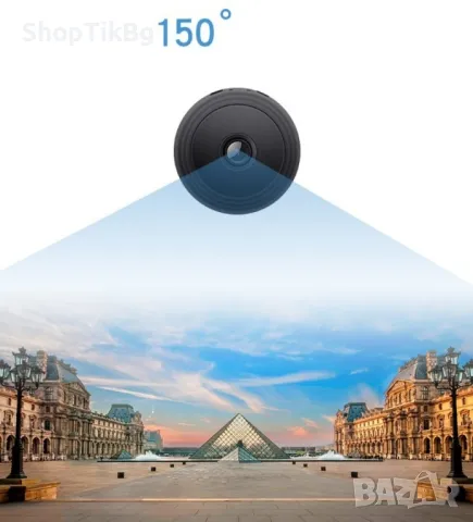 Мини IP камера, за домашна употреба с магнитна стойка A9 - Оригинална 1080P , снимка 11 - IP камери - 47696207