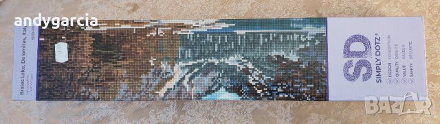 Картина от кристали, Simply Dots 72 x 40см, 35420 бр кристали в кутия, Езерото Брайес, снимка 2 - Пана - 39862618