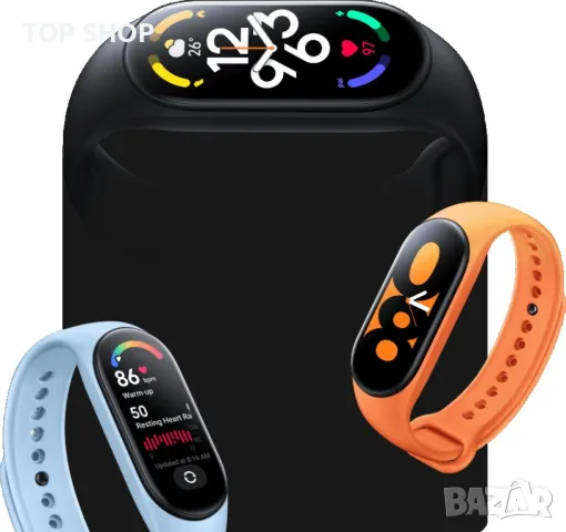 Смарт гривнa XIAOMI MI BAND 7 BLACK 1.62 ", ПУЛСОМЕР, снимка 12 - Смарт часовници - 48780225
