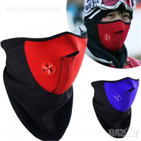 Универсална черна топла маска за лице мотор ски сноуборд байк, снимка 5 - Спортна екипировка - 28765996