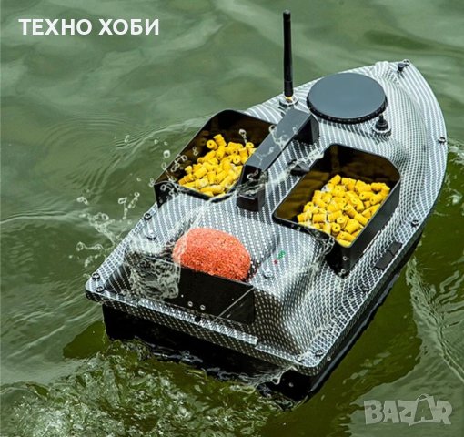 Лодка за захранка карбонова16 точков GPS Bait Boat,12000mа,сонар,сак,зарядно за кола,допълните перки, снимка 6 - Стръв и захранки - 40287043