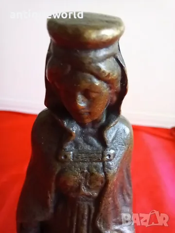 Света Варвара, Масивна Бронзова Старуетка ,Фигура, снимка 2 - Антикварни и старинни предмети - 55746555