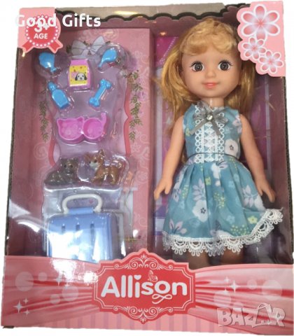 Комплект детска кукла за игра Allison