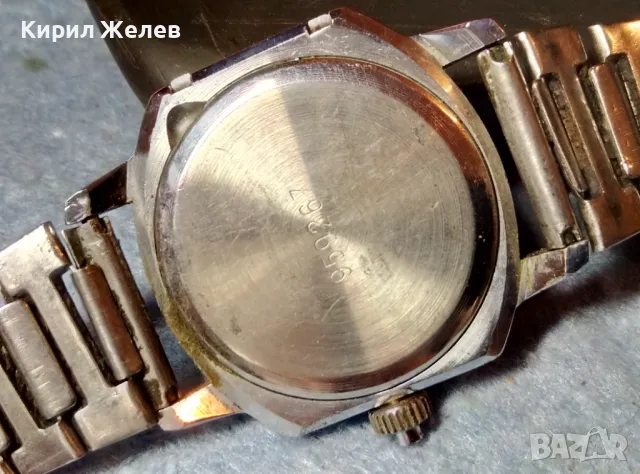 РАКЕТА За СЛЕПИ Стар РЯДЪК РУСКИ ЧАСОВНИК RAKETA MADE in USSR ФУНКЦИОНИРАЩ НЕРЪЖДАЕМА ВЕРИЖКА 33262, снимка 5 - Антикварни и старинни предмети - 48289262