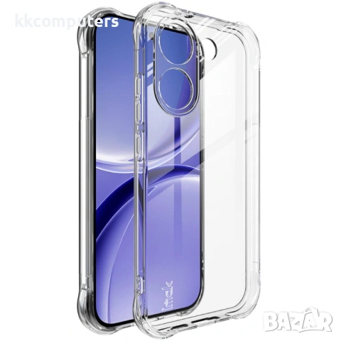IMAK Прозрачен Калъф за Xiaomi Redmi Turbo 5 5G / Poco X8 Pro 5G - TPU, Airbag, Отвор за ремък, Проз