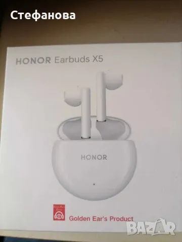 Слушалки Honor Earbuds x5 бели, снимка 2 - Слушалки и портативни колонки - 49674147
