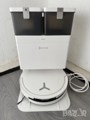 Робот Прахосмукачка Ecovacs Deebot T50 PRO Omni (Gen 2) | Ултратънък 81мм | 21 000 Pa | 75°C Пране!