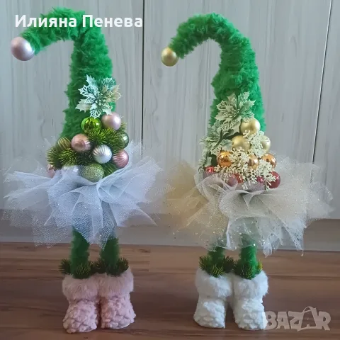 Коледна елхичка с поличка, снимка 2 - Декорация за дома - 56120918