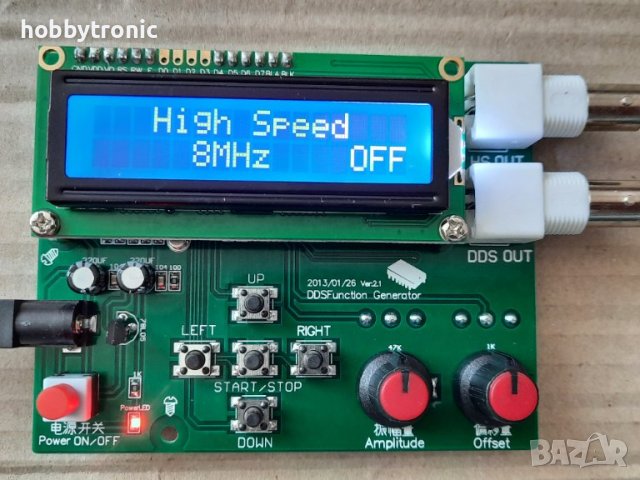 DDS генератор на сигнал 1Hz-65535Hz синусоидален, триъгълен, правоъгълен, ECG, Random , снимка 7 - Друга електроника - 36691406