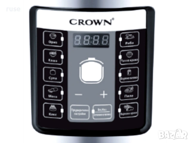 НОВИ! Мултикукър под налягане Crown 1000W 6 л 11 програми, снимка 3 - Мултикукъри - 54220458