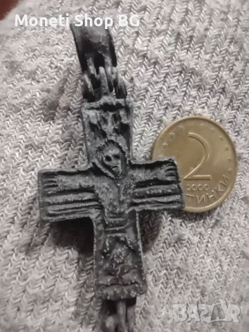 Бронзов кръст- енколпион , снимка 2 - Други ценни предмети - 50139712