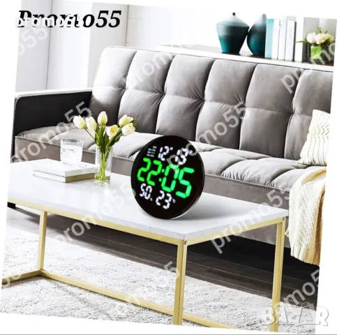 Електронен Часовник Настолен Стенен с Дистанционно и Мемория, снимка 4 - Стенни часовници - 48402214