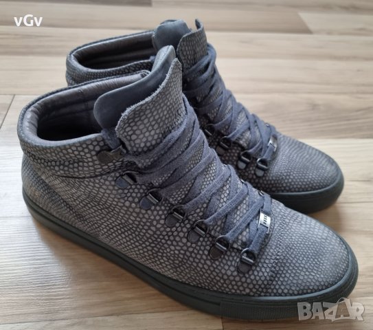 Мъжки кожени кецове Nubikk Lizard - 41 , снимка 4 - Кецове - 38818464