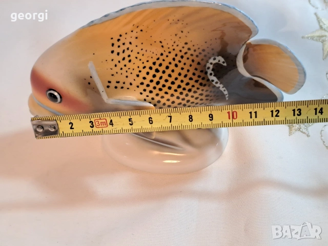 унгарска порцеланова фигура риба Hollohaza , снимка 5 - Колекции - 53130383