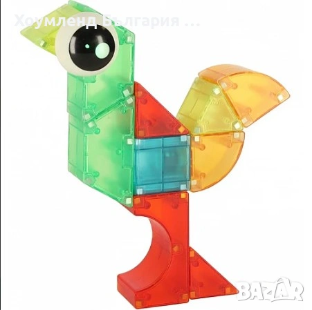 Магнитен LED Конструктор 32 елемента, снимка 4 - Конструктори - 54332064