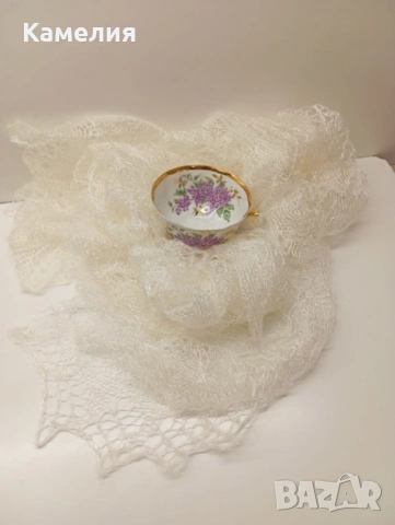 Шал от кози пух , снимка 4 - Шалове - 53211888