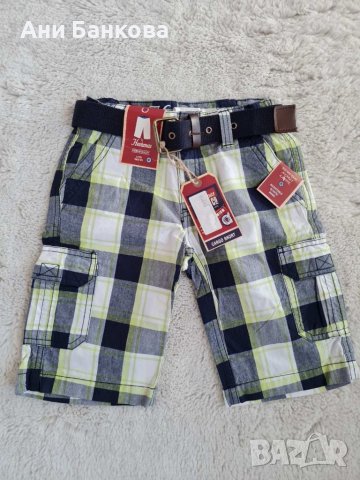 Къс панталон с колан,  нов, момче, 6-7 г, снимка 1