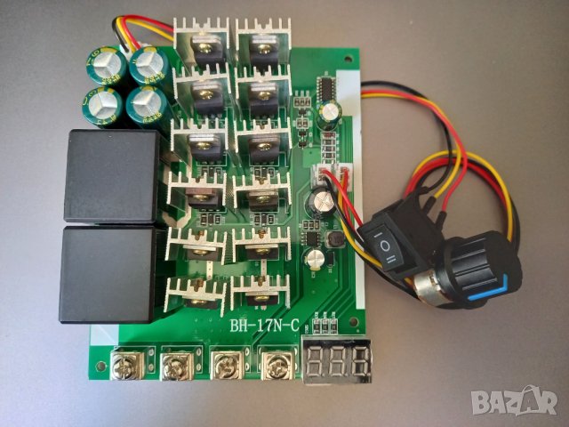 Мощен PWM регулатор на обороти за постояннотоков DC двигател - 40А, 60А, 100А, снимка 7 - Друга електроника - 38328653