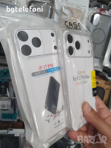 iPhone 17 , AIR , 17 Pro , 17 Pro Max прозрачни силиконови гърбове, снимка 5 - Калъфи, кейсове - 51726165