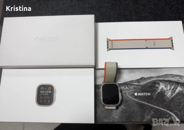 Apple Watch Ultra 2 - 2023 г. Titanium- Отлично състояние , снимка 5 - Друга електроника - 54275713