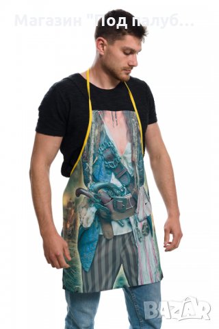 Нова мъжка забавна готварска престилка Пират, снимка 7 - Подаръци за мъже - 30152708