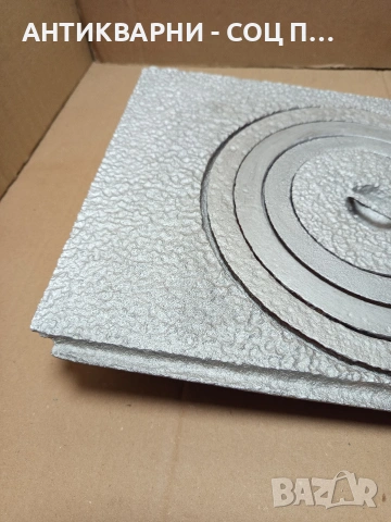 Соц Стара Чугунена Плоча За Стара Печка Барбекю Барбекюта. Номер 498., снимка 3 - Антикварни и старинни предмети - 53180451